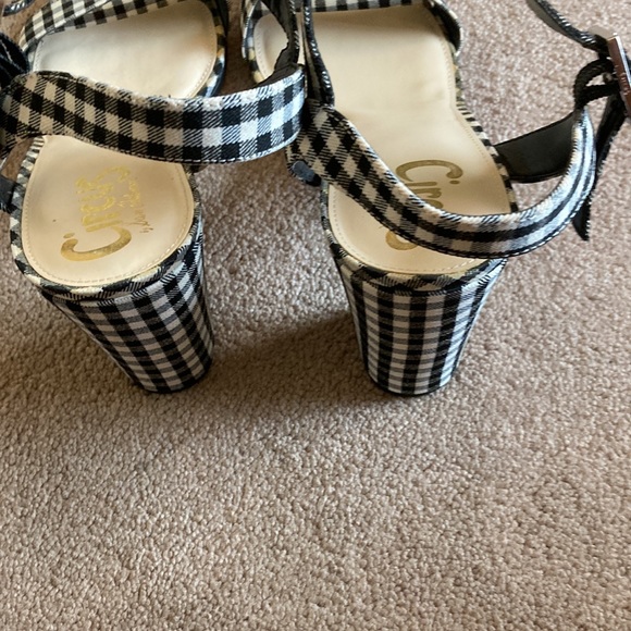 NWOT Sam Edelman Black & White Heeled Sandals Size 10 - Picture 4 of 8